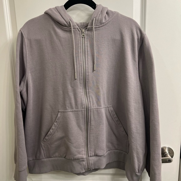 H&M Jackets & Blazers - H&M Gray Zip-Up Hoodie | Size XL
